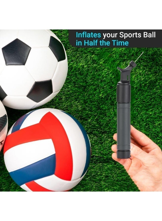 HOMESTAR Ball Air Pump, Suitable for Football, Volleyball, Basketball, Rugby, Soccer Ball, Other Inflatable Balls, Black - Image 4